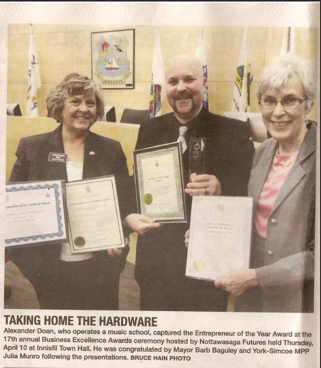 Award Innisfil Journal Article Image