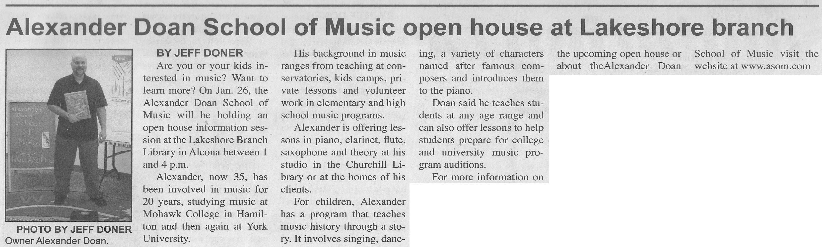 Innisfil Scope 2013 Article Image